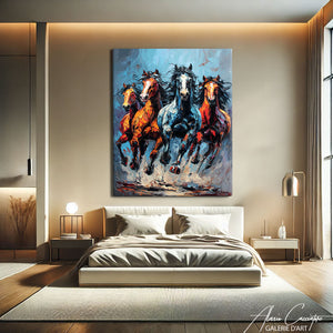 Tableau Cheval Bleu