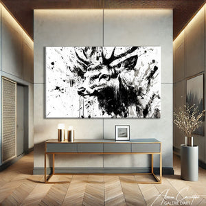 TABLEAU CERF NOIR