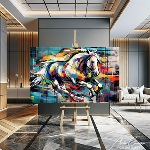 tableau cheval peinture 
