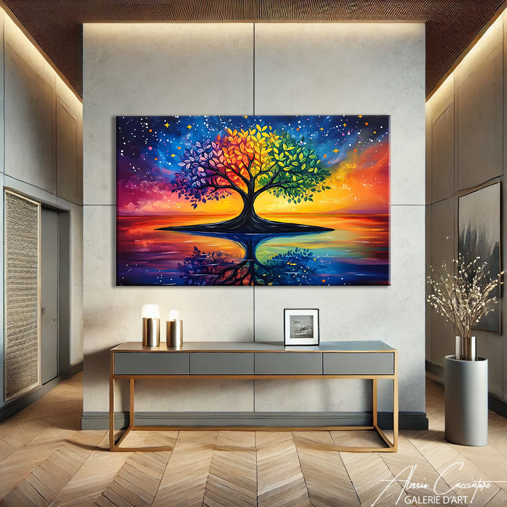 Tableau arbre moderne sur toile
