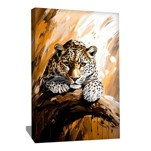 TABLEAU LÉOPARD ABSTRAIT