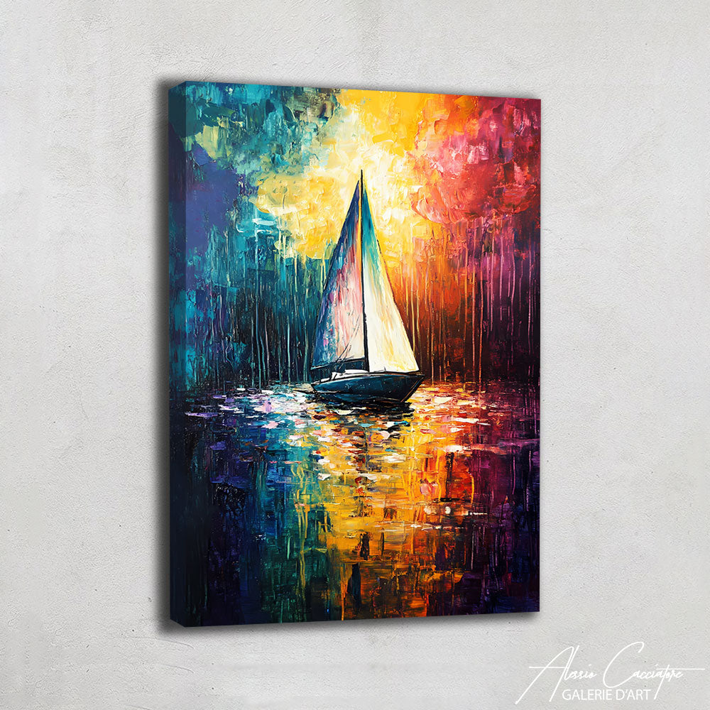 Tableau De Bateau En Mer