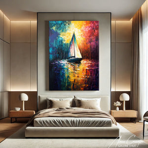 Tableau De Bateau En Mer