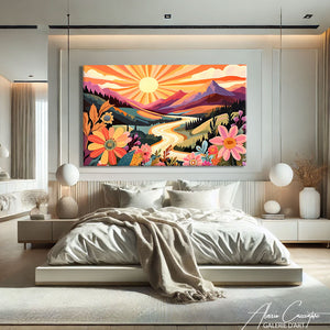 Toile Paysage Montagne
