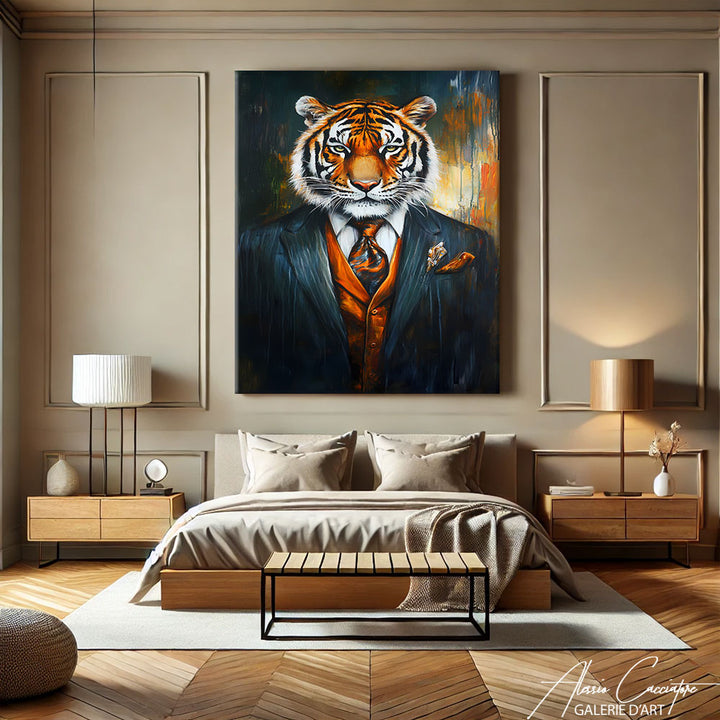 tableau tigre moderne