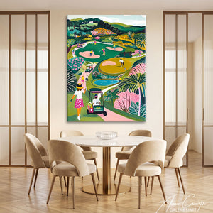 Affiche Contemporain Golfeur
