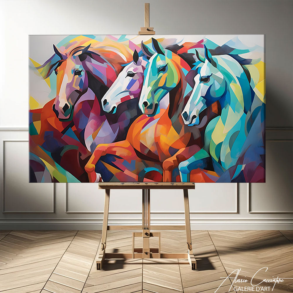tableaux peintures chevaux 