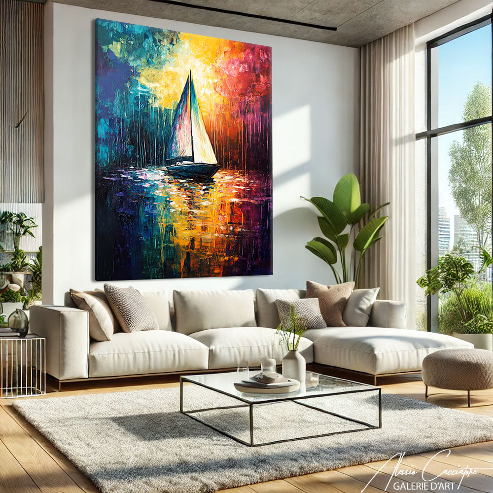 Tableau Bateau Coloré