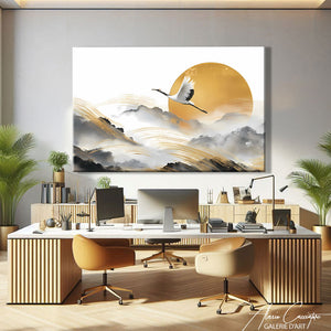 TABLEAU JAPANDI BLANC