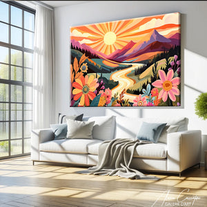 Tableau Montagne Feng Shui
