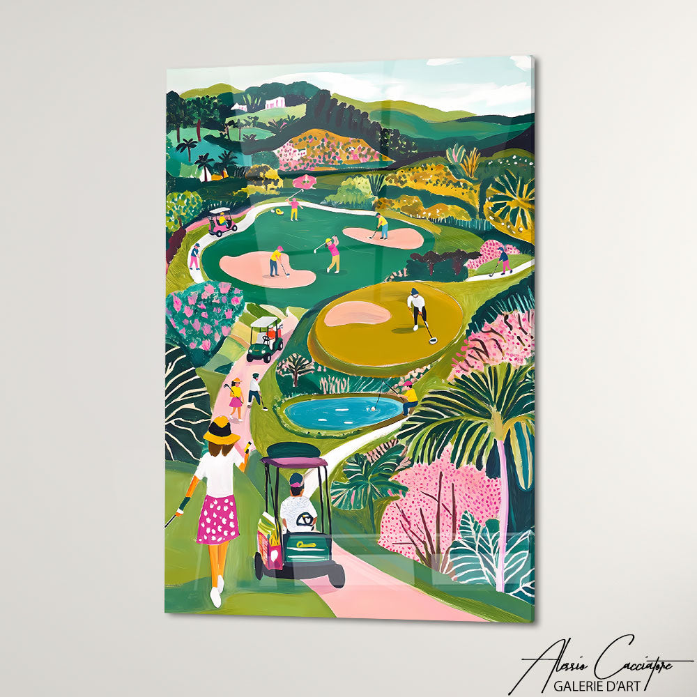 Cadre Contemporain Golfeur