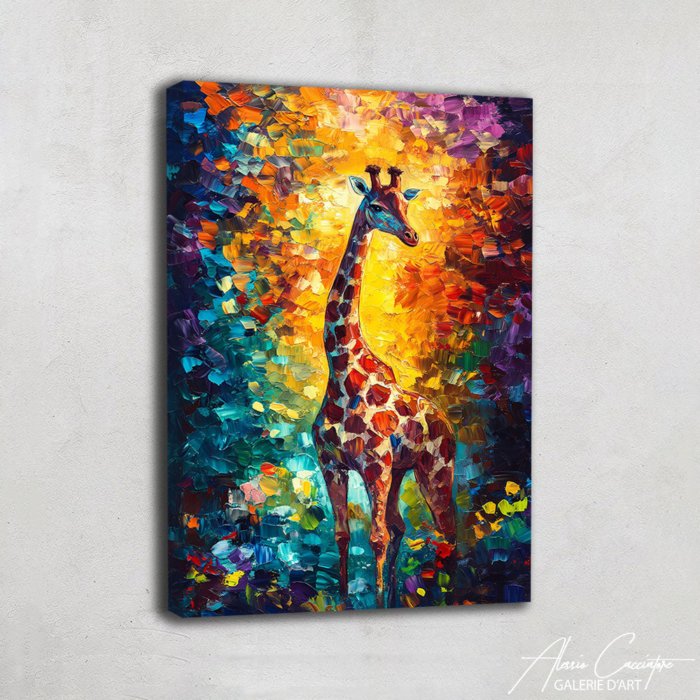 Cadre Toile Girafe

