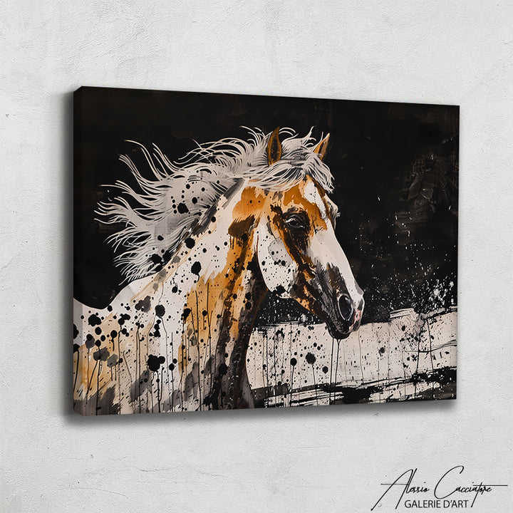 Peinture Cheval Aquarelle