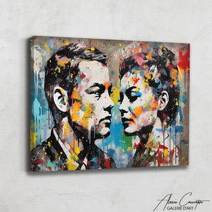 tableau street art abstrait