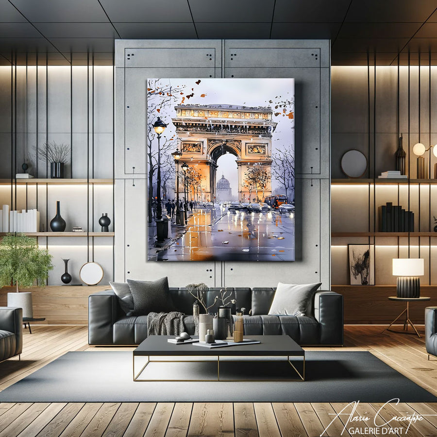 Tableaux Aquarelle Paris – mise en situation