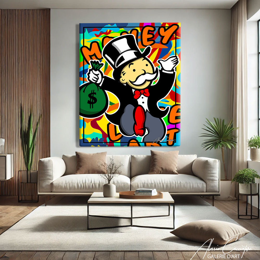 TABLEAU MONOPOLY COLORÉ