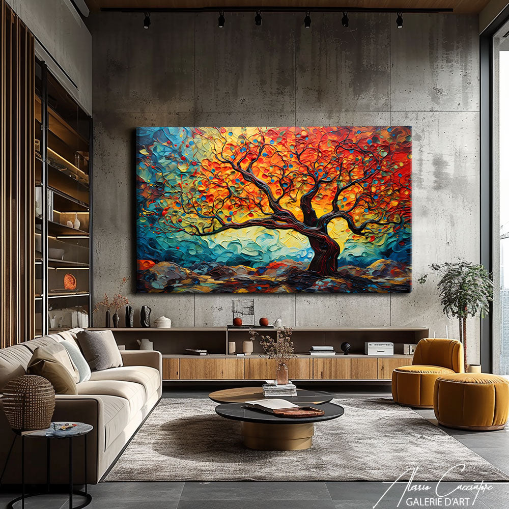 Tableau Arbre de vie couleur