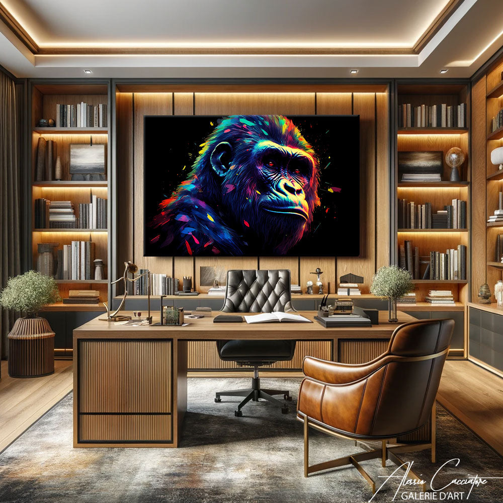 tableau déco gorille