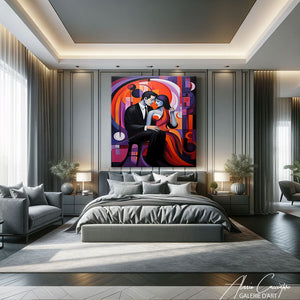 tableau couple abstrait