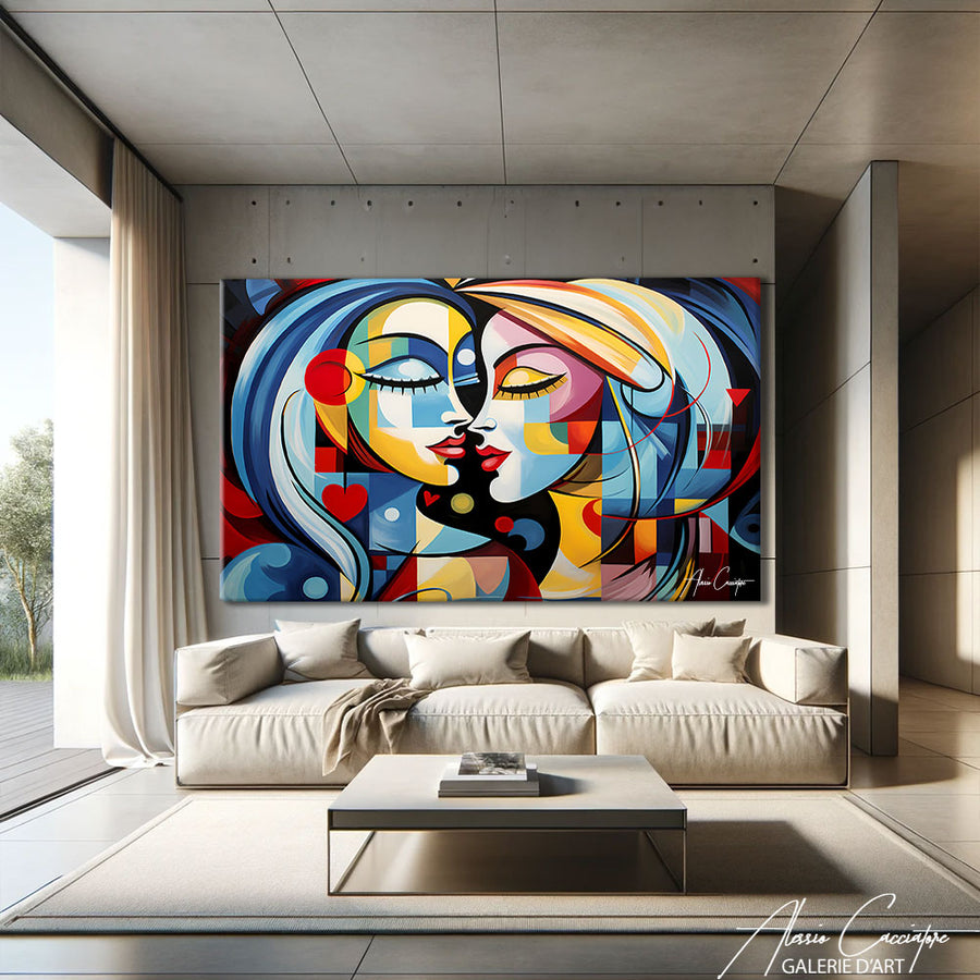 Grand Tableau Cubisme  – mise en situation