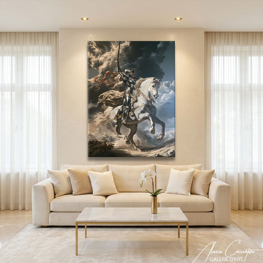 Peinture Moyen Age Chevalier