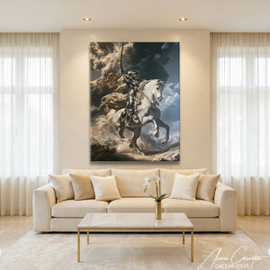 Peinture Moyen Age Chevalier