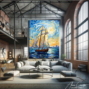 tableau bateau moderne
