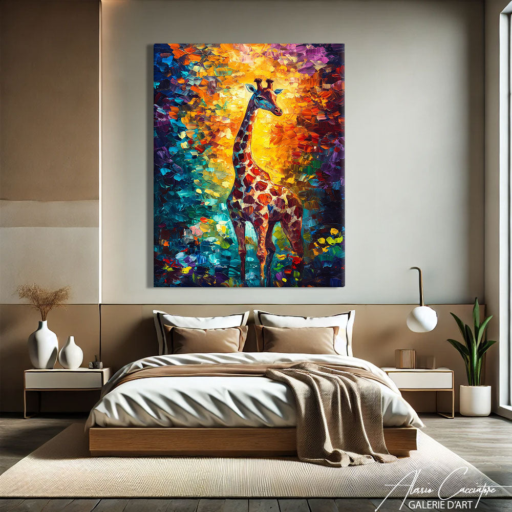 Image Peinture Girafe
