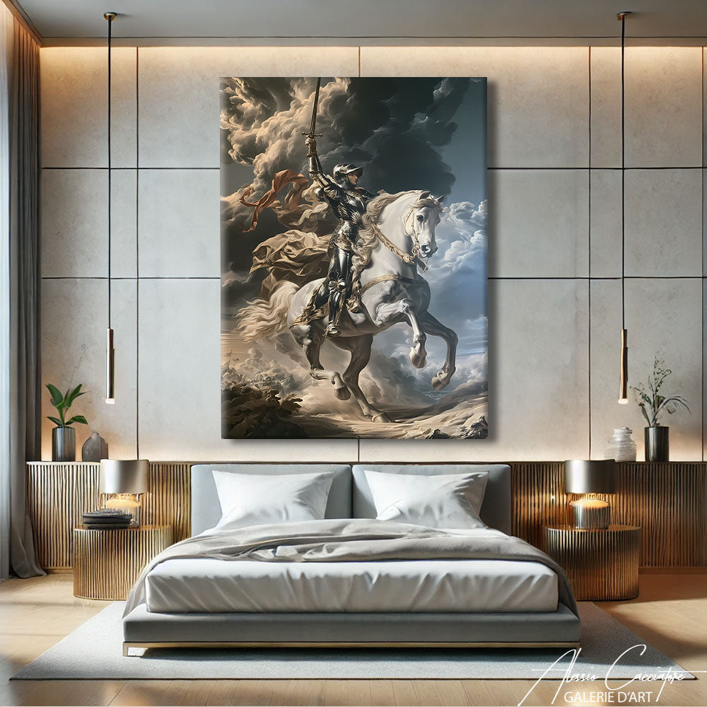 Toile Moyen Age Chevalier