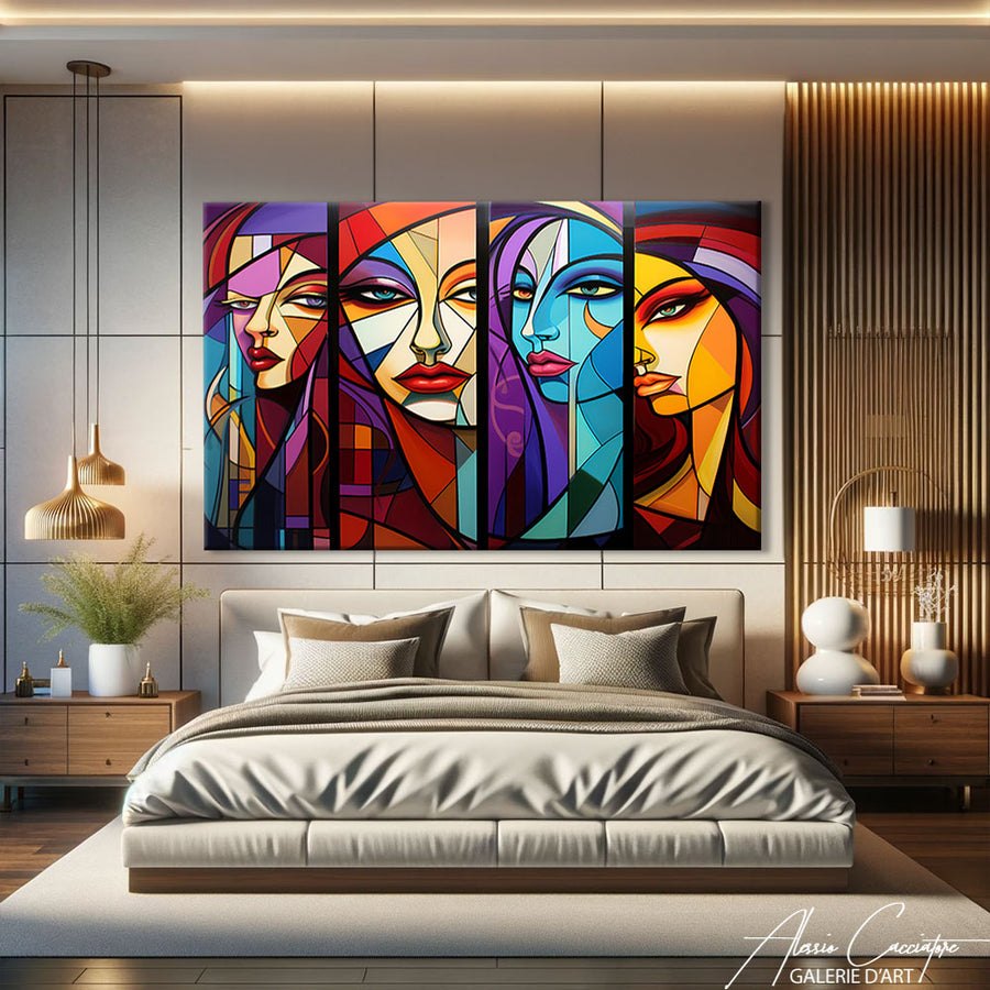 Tableau Style Cubiste – mise en situation