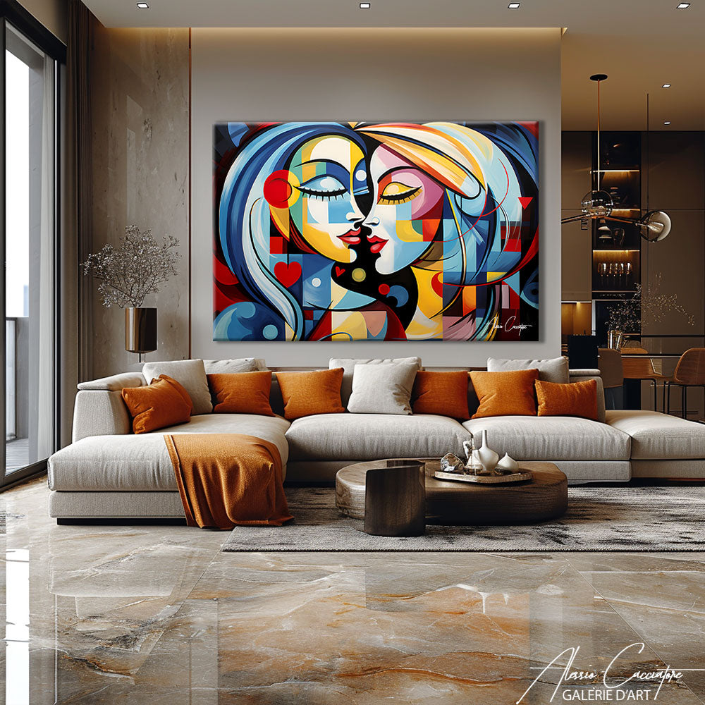 Tableau Femme Cubisme