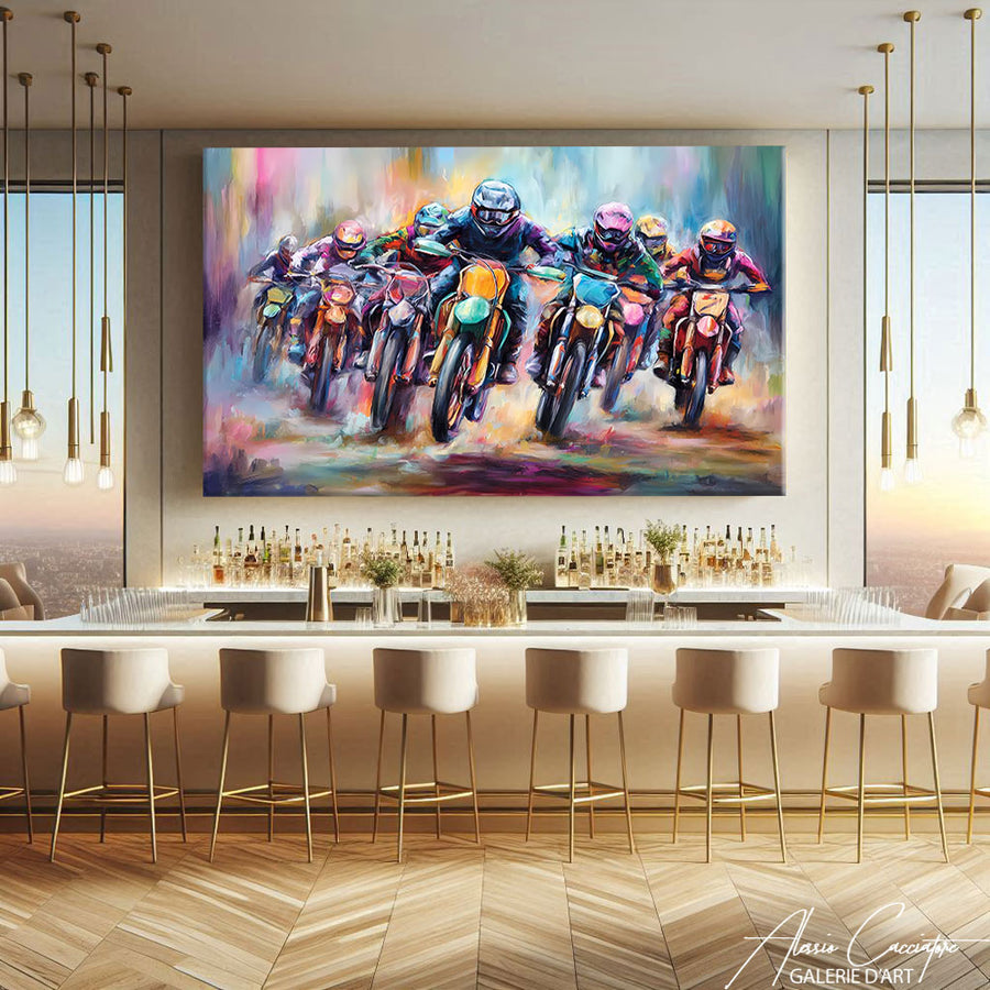 Tableau Moto Cross – mise en situation