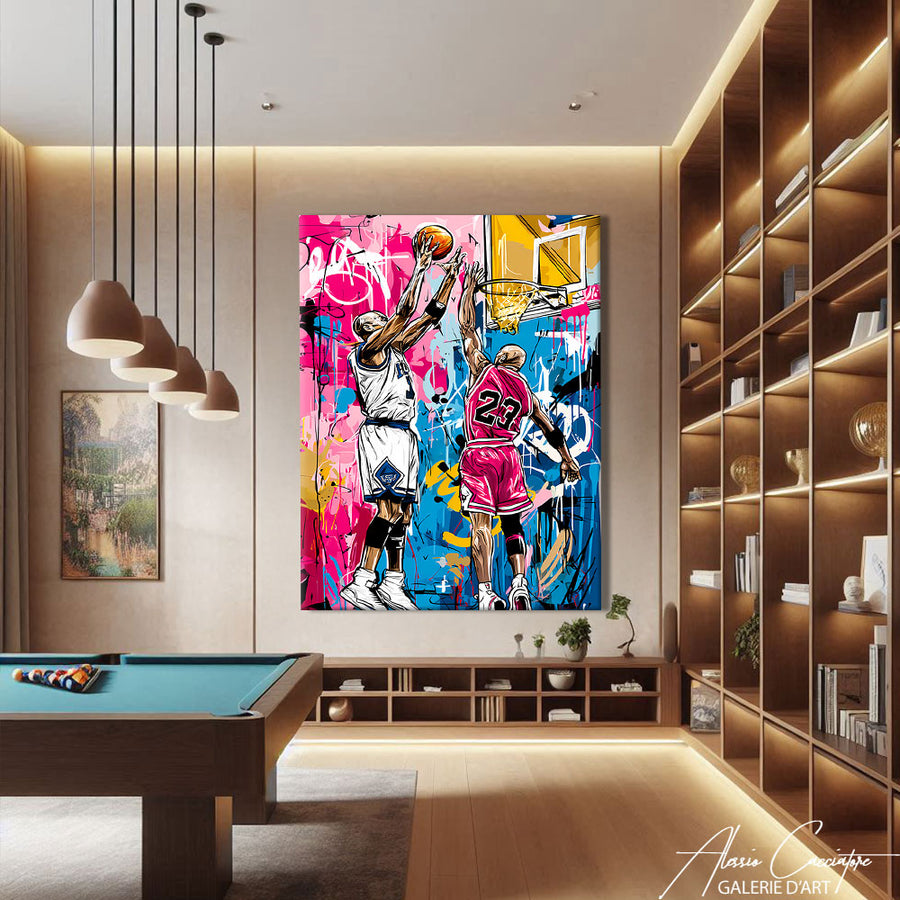 TABLEAU BASKET MODERNE – mise en situation