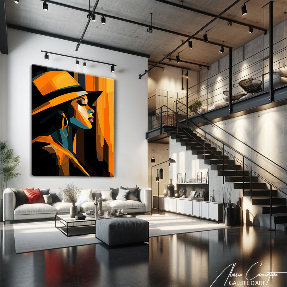 tableau art deco abstrait