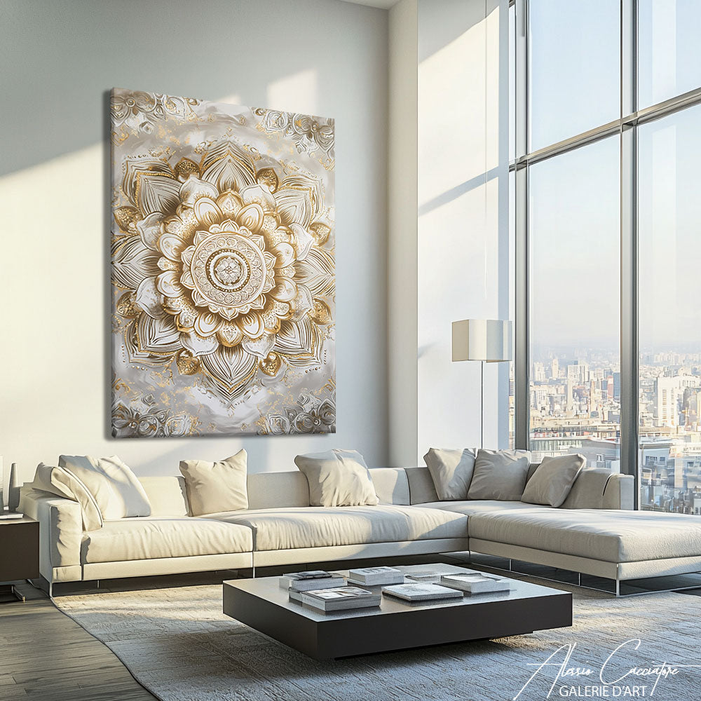 Tableau mandala indien
