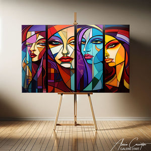 tableau cubisme portrait