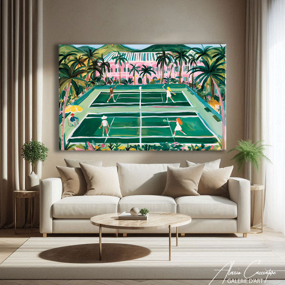 Toile Terrain De Tennis
