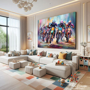 Tableau Avec Moto