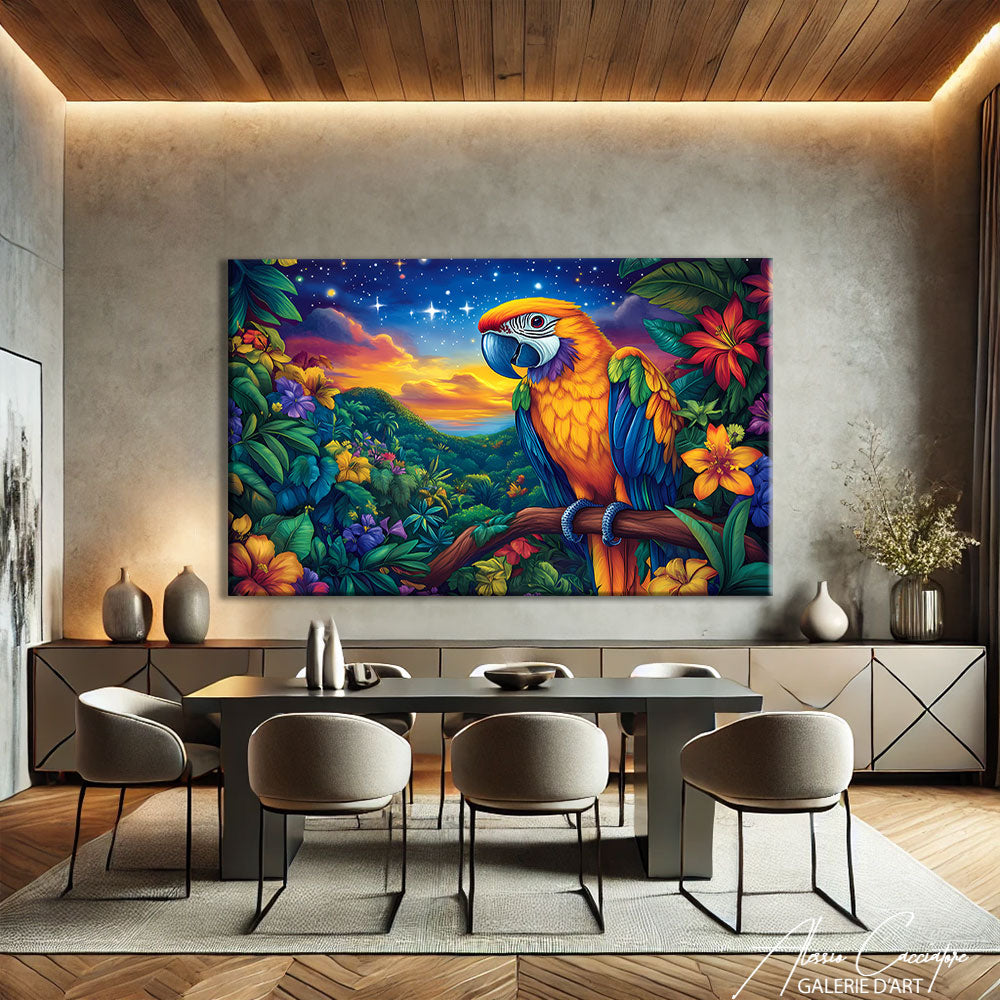 Peinture Aquarelle Perroquet
