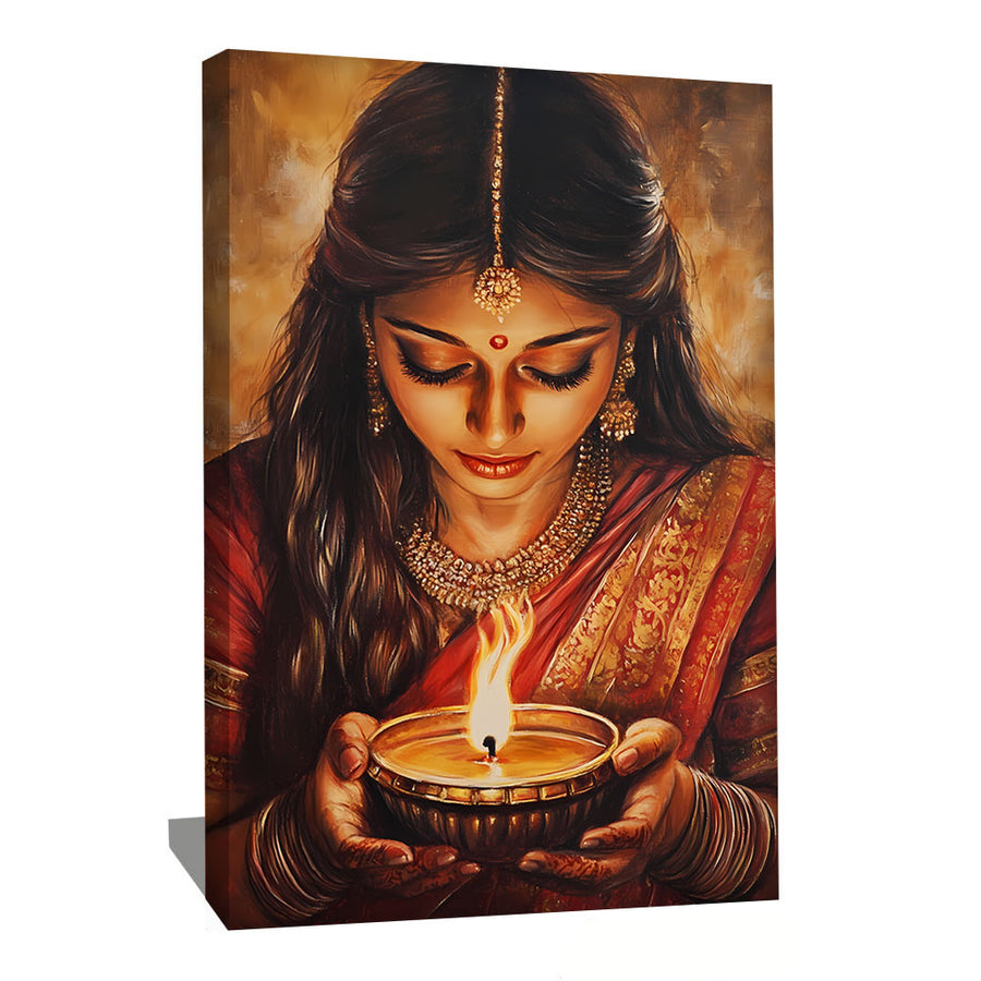 Tableau femme hindou