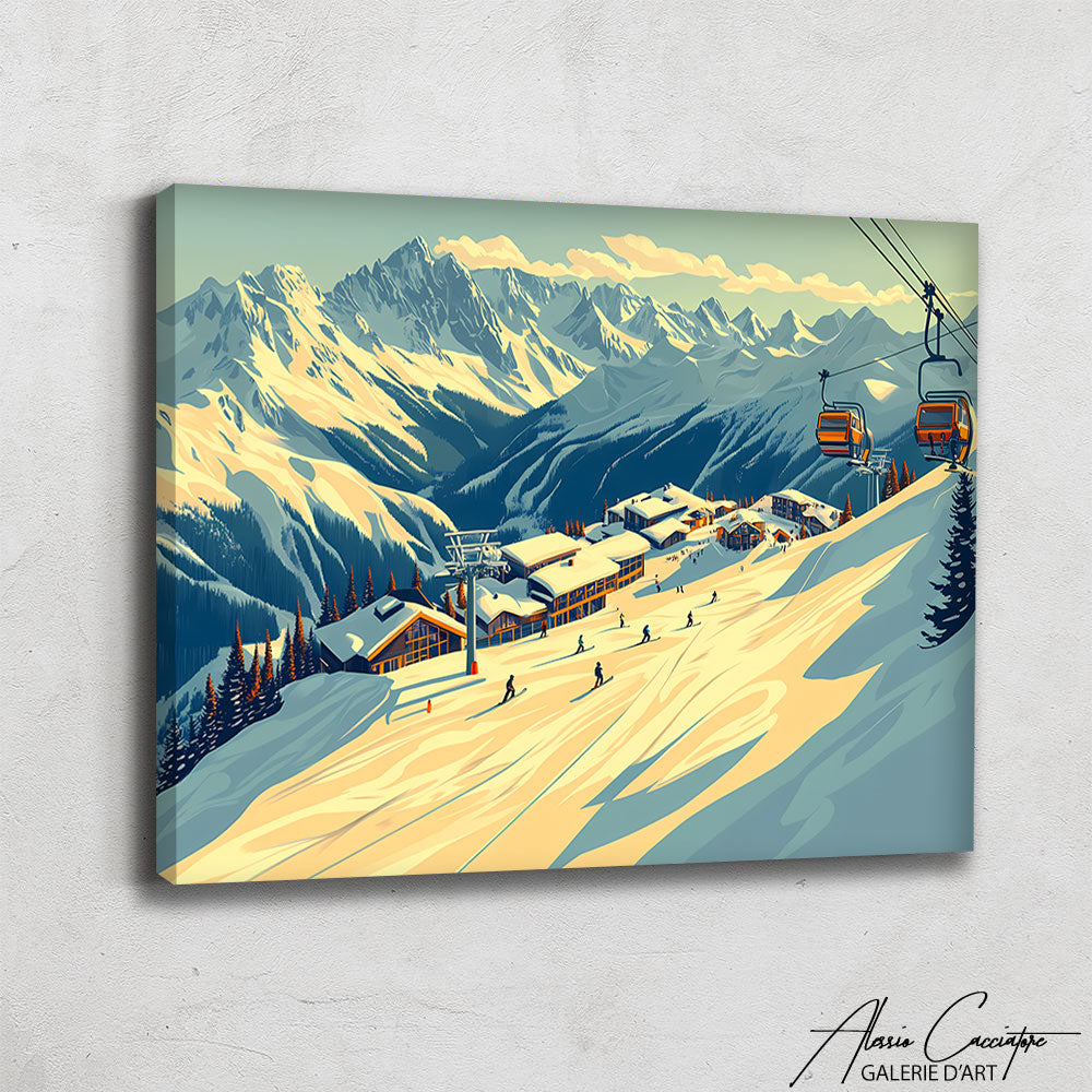 Tableau Montagne Ski