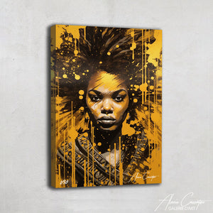 tableau femme africaine moderne