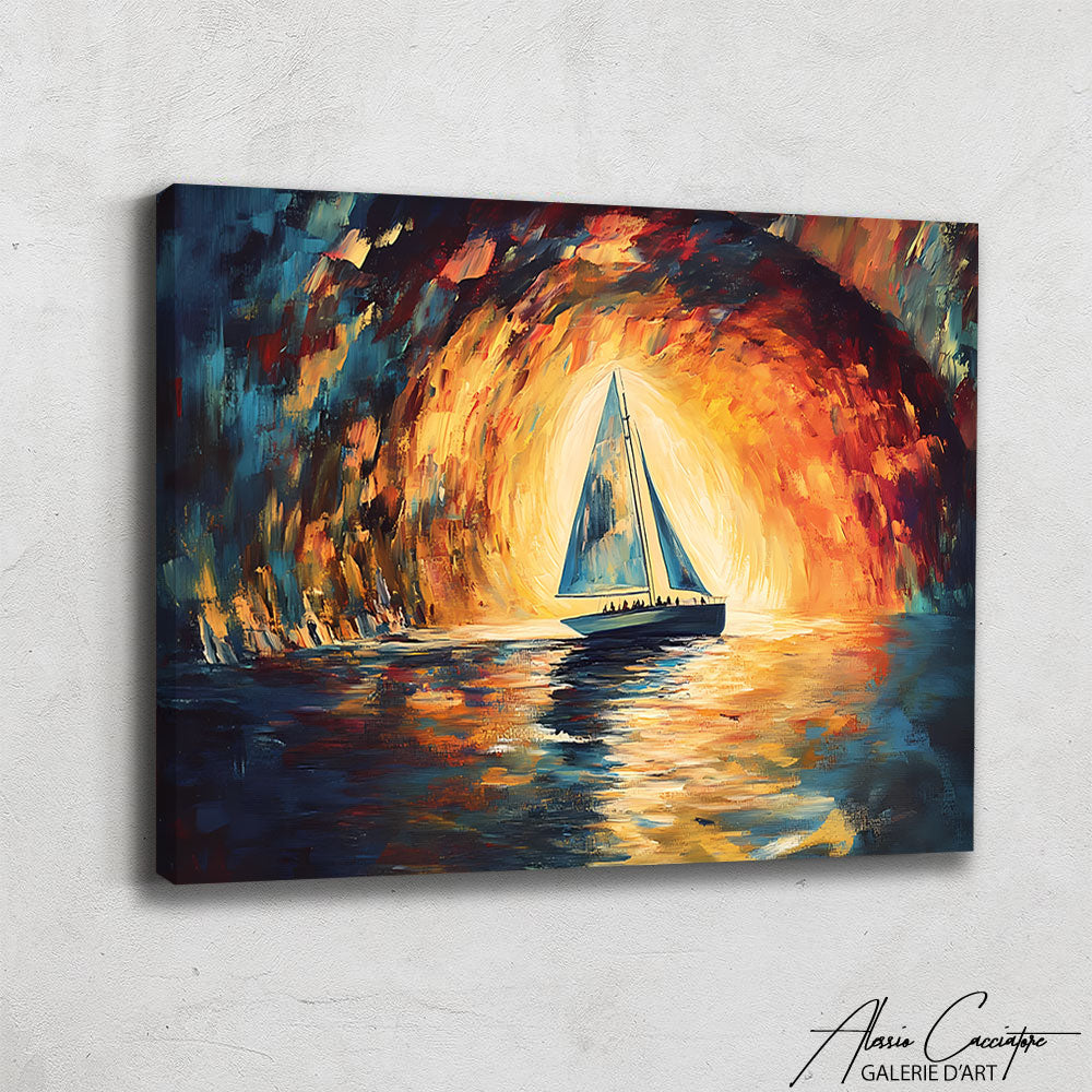 Grand Tableau Bateau