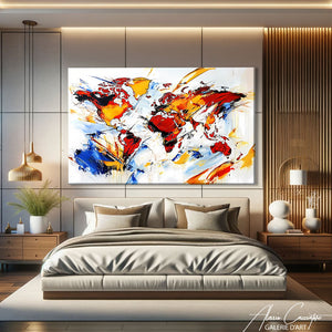 Carte Du Monde Cadre