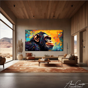 peinture singe pop art