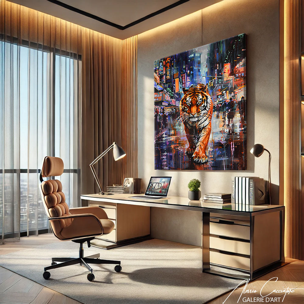 Peinture sur Toile Tigre
