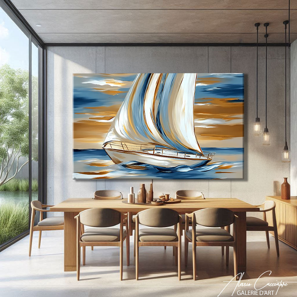 Tableau Bateau Moderne
