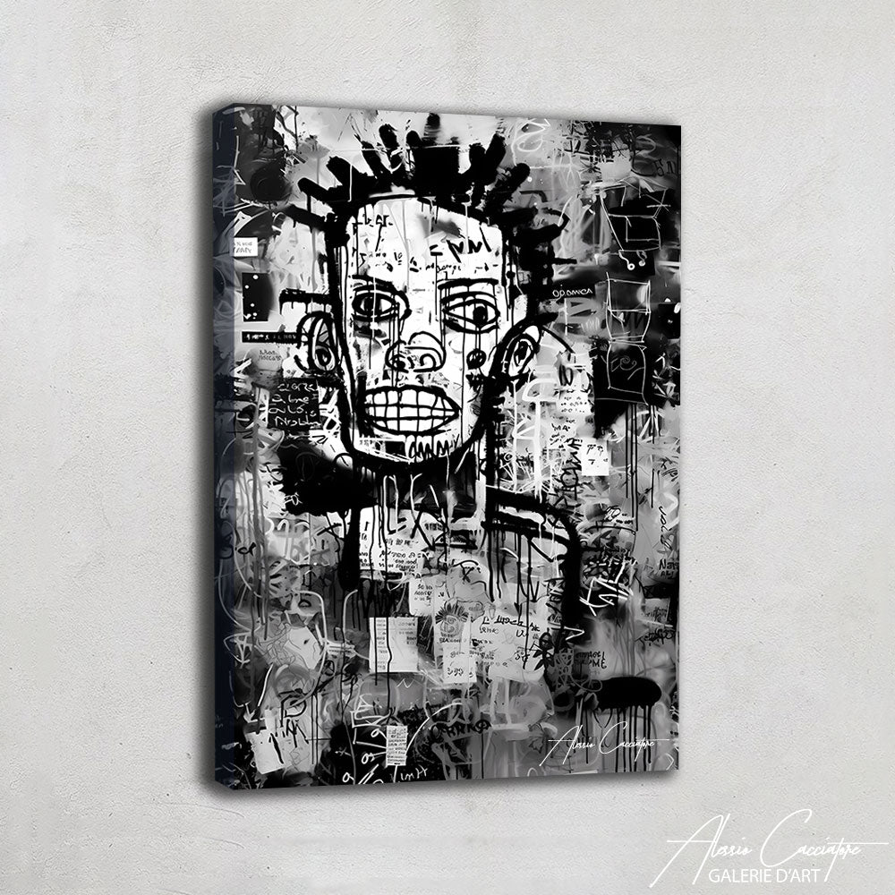 Tableau Pop Art Noir et Blanc