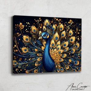 Peinture Paon Sur Toile