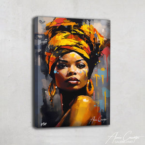 tableau africaine abstrait